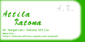 attila katona business card
